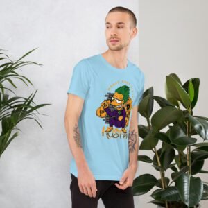 Urban Life Unisex Aqua Black Heather Prism Ice Blue T-Shirt | Combed Cotton | Lightweight