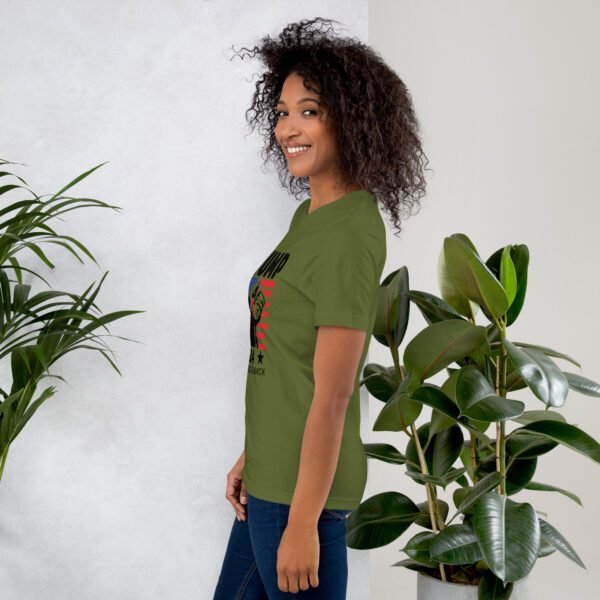 Trump 2024 Take America Back Tee-Shirt in Heather Prism Dusty Blue - Available in Various Sizes - 100% Combed Cotton - Lightweight and Comfortable - Perfect for Donald Supporters - Elections T-Shirts - Image 3