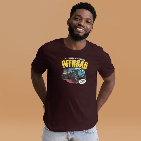 Men's Extreme Off Road Journey Tee-Shirt in Black Heather, Heather Forest, Navy - Sizes S-4XL | 100% Cotton Lightweight Shirt - Image 6