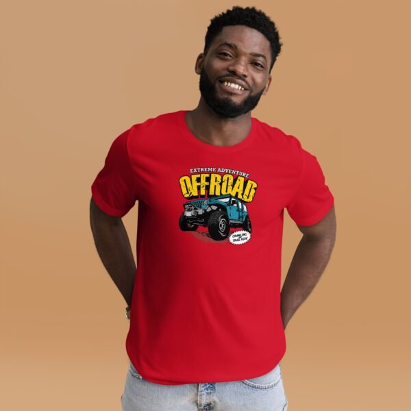 Men's Extreme Off Road Journey Tee-Shirt in Black Heather, Heather Forest, Navy - Sizes S-4XL | 100% Cotton Lightweight Shirt - Image 16