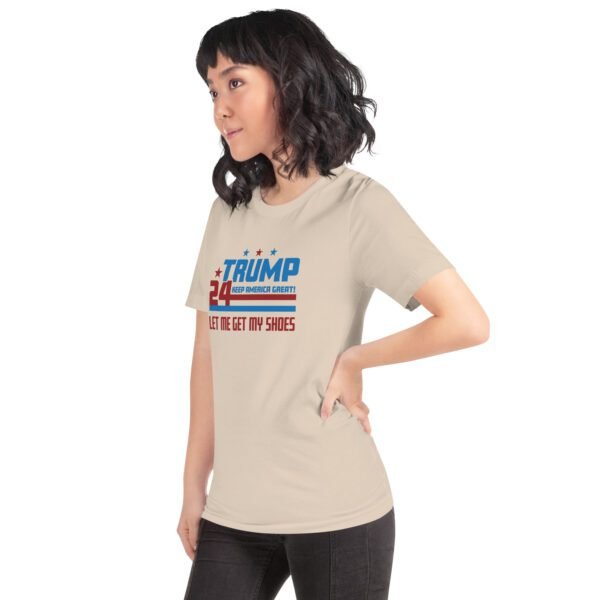 Trump 2024 Keep America Great Graphic T-Shirt in Heather Prism Dusty Blue, Ice Blue, Lilac, Peach, Pebble, Soft Cream, Tan, Toast, White - XS-4XL - 100% Cotton - Donald Elections Tee - Image 38