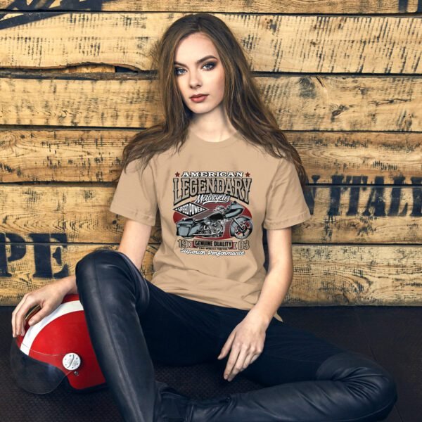 Vintage American Motorcycle Tee in Black, Heather Midnight Navy, Mustard | XS-4XL | 100% Cotton | Cars - Image 8