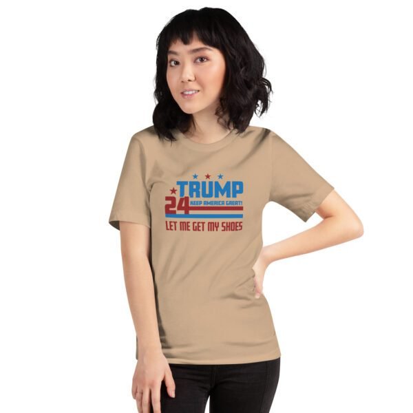 Trump 2024 Keep America Great Graphic T-Shirt in Heather Prism Dusty Blue, Ice Blue, Lilac, Peach, Pebble, Soft Cream, Tan, Toast, White - XS-4XL - 100% Cotton - Donald Elections Tee - Image 19