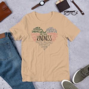 Spread Kindness Daily Classic T-Shirt in Asphalt, Athletic Heather, Berry, and More - Sizes S-4XL - Urban Life Apparel