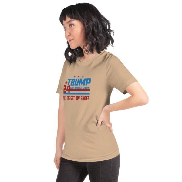 Trump 2024 Keep America Great Graphic T-Shirt in Heather Prism Dusty Blue, Ice Blue, Lilac, Peach, Pebble, Soft Cream, Tan, Toast, White - XS-4XL - 100% Cotton - Donald Elections Tee - Image 20