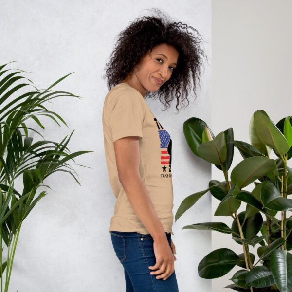 Trump 2024 Take America Back Tee-Shirt in Heather Prism Dusty Blue - Available in Various Sizes - 100% Combed Cotton - Lightweight and Comfortable - Perfect for Donald Supporters - Elections T-Shirts - Image 20