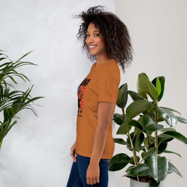 Trump 2024 Take America Back Tee-Shirt in Heather Prism Dusty Blue - Available in Various Sizes - 100% Combed Cotton - Lightweight and Comfortable - Perfect for Donald Supporters - Elections T-Shirts - Image 7