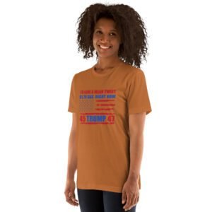 Donald Trump 47 Mean Tweet Graphic Tee-Shirt | XS-4XL | Black, Dark Grey, Dusty Blue, Lilac, Peach | Elections T-Shirts