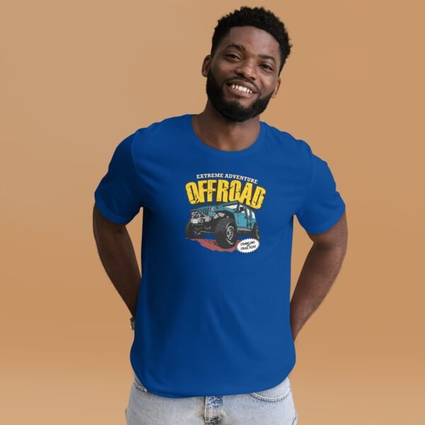 Men's Extreme Off Road Journey Tee-Shirt in Black Heather, Heather Forest, Navy - Sizes S-4XL | 100% Cotton Lightweight Shirt - Image 18