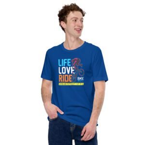 Urban Life BMX T-Shirt in Aqua, Black, Forest, Maroon, Navy, Olive, Red, True Royal | Sizes S-4XL | 100% Cotton