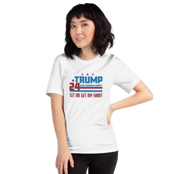 Trump 2024 Keep America Great Graphic T-Shirt in Heather Prism Dusty Blue, Ice Blue, Lilac, Peach, Pebble, Soft Cream, Tan, Toast, White - XS-4XL - 100% Cotton - Donald Elections Tee - Image 49