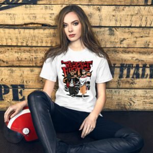Urban Attitude Respect Hustle Graphic Tee-Shirt in Heather Deep Teal, Mint, Prism Mint, Kelly, Orange, Pebble, Red, Toast, True Royal, White, Yellow - Sizes S-4XL - 100% Combed Cotton - Lightweight