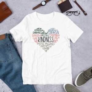 Spread Kindness Daily Classic T-Shirt in Asphalt, Athletic Heather, Berry, and More - Sizes S-4XL - Urban Life Apparel