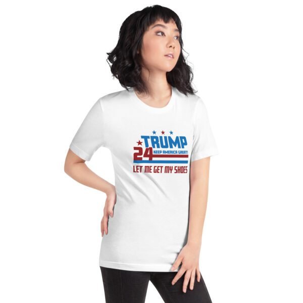Trump 2024 Keep America Great Graphic T-Shirt in Heather Prism Dusty Blue, Ice Blue, Lilac, Peach, Pebble, Soft Cream, Tan, Toast, White - XS-4XL - 100% Cotton - Donald Elections Tee - Image 51