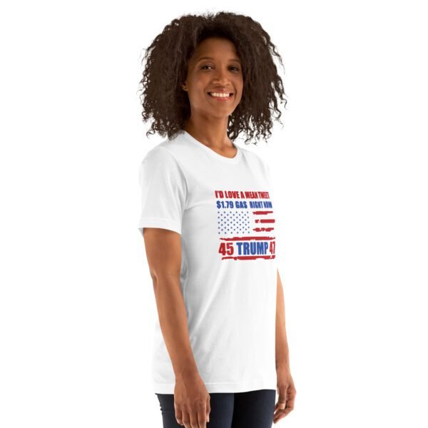 Donald Trump 47 Mean Tweet Graphic Tee-Shirt | XS-4XL | Black, Dark Grey, Dusty Blue, Lilac, Peach | Elections T-Shirts - Image 65