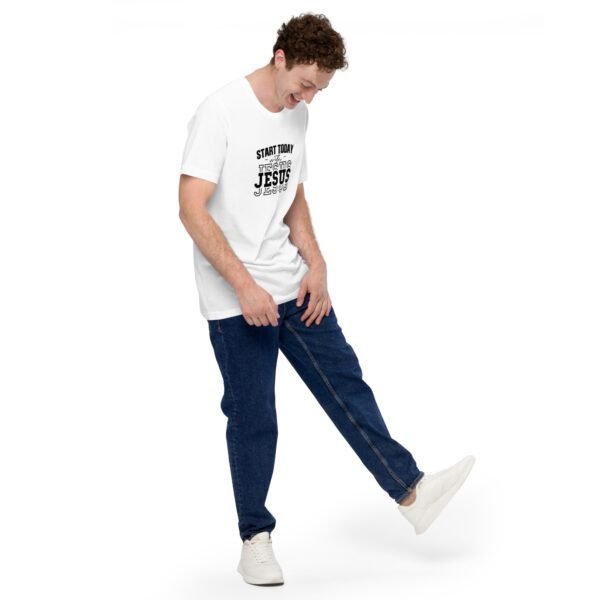 Start Today with Jesus Inspirational Tee | Spiritual T-Shirts in Various Colors and Sizes - Image 43