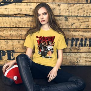 Urban Attitude Respect Hustle Graphic Tee-Shirt in Heather Deep Teal, Mint, Prism Mint, Kelly, Orange, Pebble, Red, Toast, True Royal, White, Yellow - Sizes S-4XL - 100% Combed Cotton - Lightweight