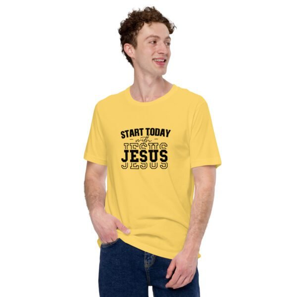Start Today with Jesus Inspirational Tee | Spiritual T-Shirts in Various Colors and Sizes - Image 33