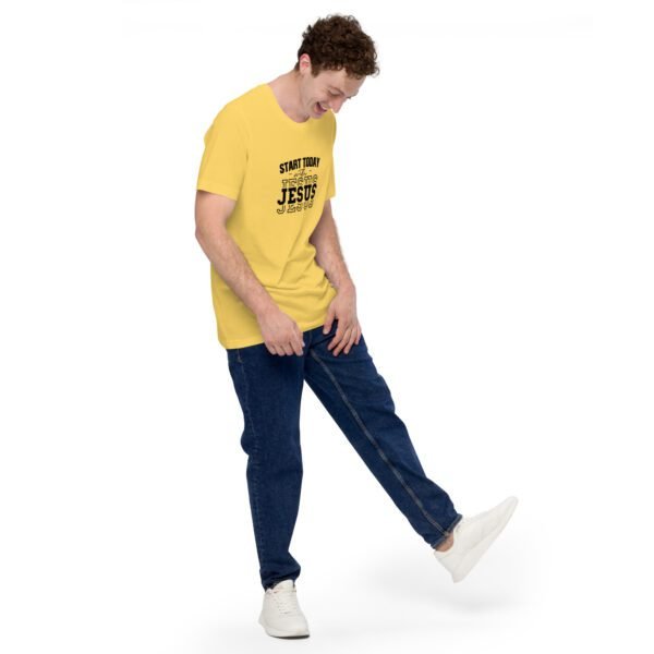 Start Today with Jesus Inspirational Tee | Spiritual T-Shirts in Various Colors and Sizes - Image 35